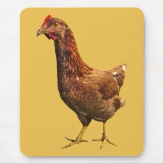 Rhode Island Red Hen Chicken Mousepad