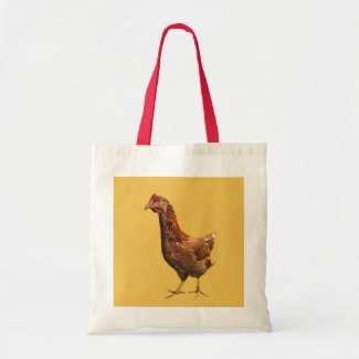 Rhode Island Red Hen Chicken Tote Bag