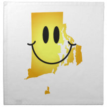 Rhode Island Smiley Face Printed Napkins
