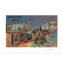 Rhode Island (State Capital/Flower) Post Cards