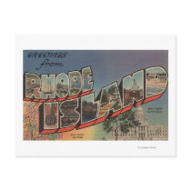 Rhode Island (State Capital/Flower) Post Cards