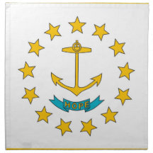 Rhode Island State Flag American MoJo Napkin