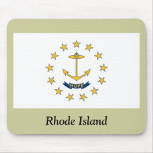 Rhode Island State Flag Mouse Mats