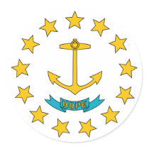 Rhode Island State Flag stickers by 1791dotus Rhode Island State Flag stickers