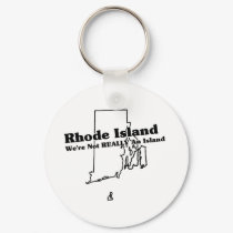 Rhode Island State Slogan keychains