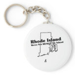 Rhode Island State Slogan keychains