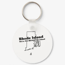 Rhode Island State Slogan keychains