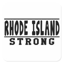 Rhode Island Strong Designs Square Sticker