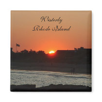 Rhode Island Sunset Magnet by jeepgirl1973 Rhode Island Sunset Magnet