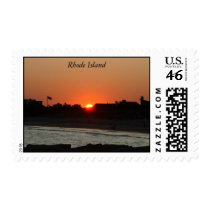 Rhode Island Sunset postage by jeepgirl1973 Rhode Island Sunset postage