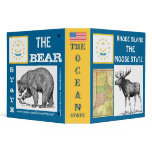 Rhode Island: The Moose STaTE/ The Bear State Vinyl Binders