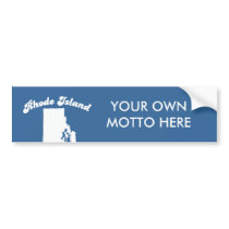 Rhode Island - We are not an island T-shirt bumper stickers