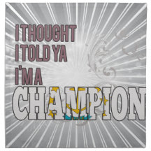 Rhode Islander and a Champion Cloth Napkin