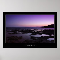 Rhodes Island by night Poster