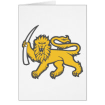 Rhodesian Lion cards by proartshirts Rhodesian Lion cards