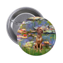 Rhodesian Ridgeback 1 - Lilies 2 Pinback Buttons