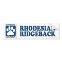 RHODESIAN RIDGEBACK_Blue bumper stickers by GenuineDogOwner RHODESIAN RIDGEBACK_Blue bumper stickers