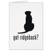 Rhodesian Ridgeback Card