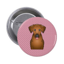 Rhodesian Ridgeback Cartoon Pin
