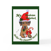 Rhodesian Ridgeback Christmas Gifts cards