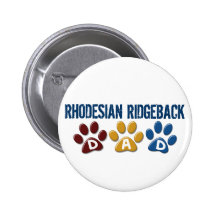 RHODESIAN RIDGEBACK Dad Paw Print 1 Pinback Button