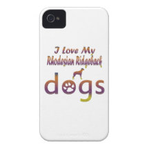 Rhodesian Ridgeback designs iPhone 4 Cases
