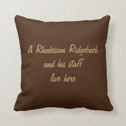 Rhodesian Ridgeback dog beautiful photo cushion Pillow