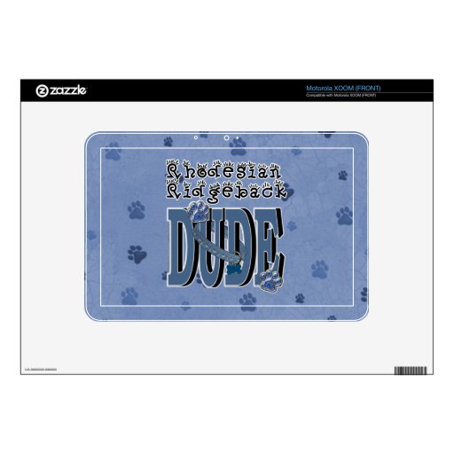 Rhodesian Ridgeback DUDE Skins For Motorola XOOM