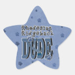 Rhodesian Ridgeback DUDE Star Stickers