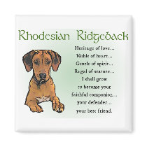 Rhodesian Ridgeback Gifts magnets