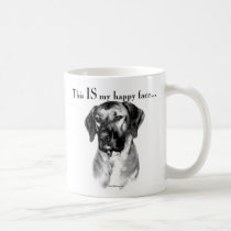 Rhodesian Ridgeback Happy Face mugs by GreyWolfCreation Rhodesian Ridgeback Happy Face mugs