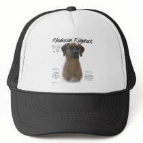 Rhodesian Ridgeback History Design Trucker Hats