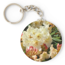 Rhodies Yellow Cream Orange Rhododendrum Flowers Key Chain