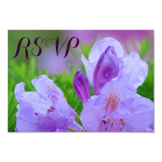 Rhododendron After Rain Wedding Engagement RSVP 3.5" X 5" Invitation Card