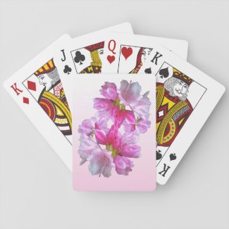 Rhododendron Flowers Playing Cards