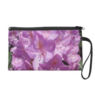 Rhododendron Purple Close Wristlet Clutches