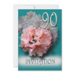 rhododendrons 90th birthday party invitation