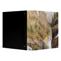Rhododendrons: Blossom in the snow beds Vinyl Binders