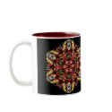 Rhody Seed Pods Kaleidoscope mugs by lbyman Rhody Seed Pods Kaleidoscope mugs