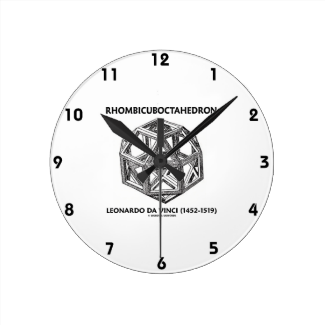 Rhombicuboctahedron (Leonardo da Vinci) Round Wallclock