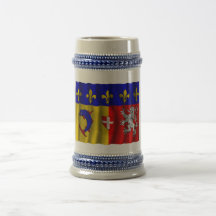 Rhône-Alpes waving flag Mug