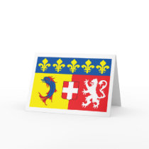 Rhone Alps Flag Greeting Card by FlagTshirts Rhone Alps Flag Greeting Card