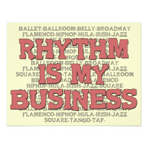 Rhythm Is My Business Custom Announcement