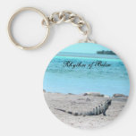 Rhythm of Belize Iguana by  the sea Keychain