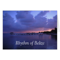 Rhythm of Belize San Pedro Sunset Blank Cards