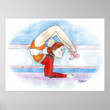 Rhythmic Gymnastic Girl Posters