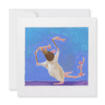 Rhythmic Gymnastics - fun happy rat art cards Personalized Announcement