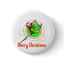 Rhythmic Gymnastics Merry Christmas buttons by SportChick_Store Rhythmic Gymnastics Merry Christmas buttons