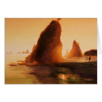 "Rialto Beach" Landscape Watercolor cards by PaulJacksonart "Rialto Beach" Landscape Watercolor cards