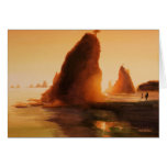 "Rialto Beach" Landscape Watercolor Card